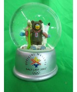 Snow Globe Official Mascots Winter Olympics Salt Lake City 2002 - £18.71 GBP