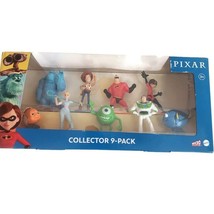 Disney Pixar Collector 9 Pack 2&quot; Figure Toy Story Monsters Inc Nemo Incredibles - £11.81 GBP