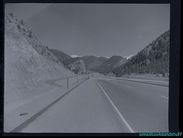 black and white negative - road freeway signs location ? So Cal? - $7.50