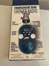 Y2K Vintage Translucent Blue Shower Radio AM/FM Clock NEW - $17.82