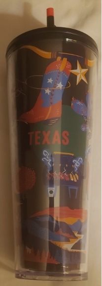 Starbucks Texas Discovery 24oz Cold Cup Travel Tumbler NEW WITH TAG - $54.73