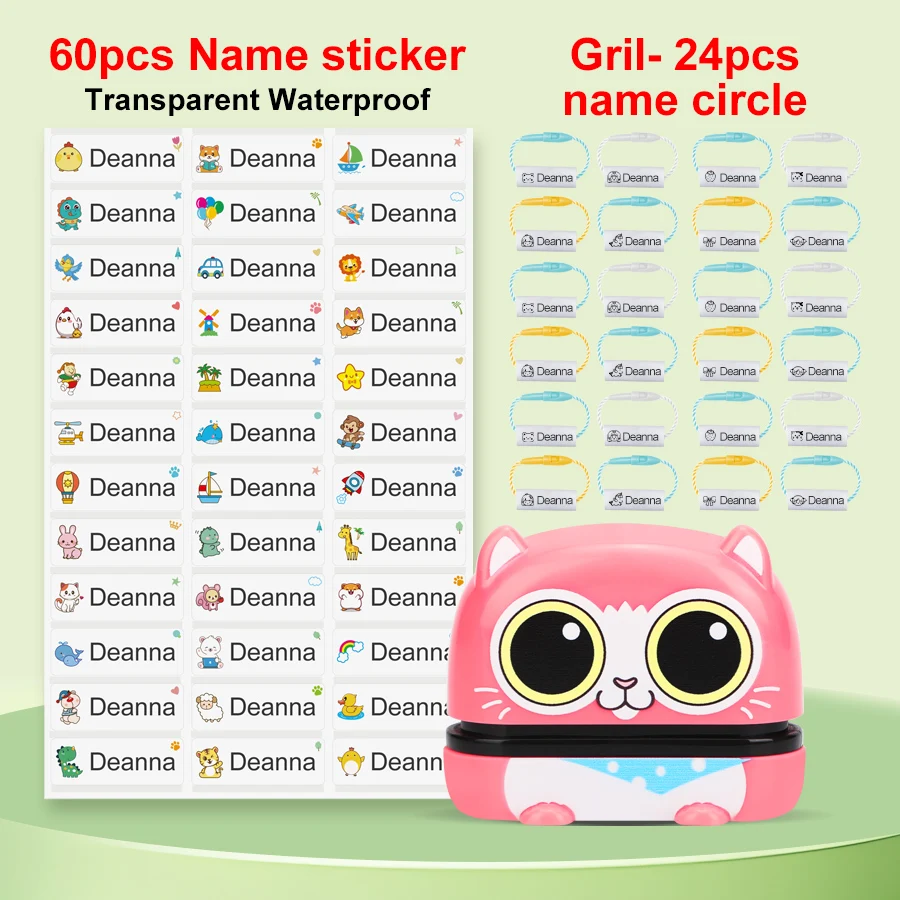 149pcs Customized Name Stamp Paints Personal Baby Engraved -Pink Girl Set-C - $19.36