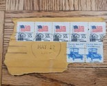 US Stamp Postal Cutout Supreme Court Flag 20c (x5) Electric Auto 1917 17... - $2.84