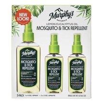 Mosquito Spray Tick Repellent Natural Bug Insect Spray Murphy&#39;s Naturals 3 Btl ~ - £21.70 GBP