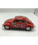 7&quot; Kinsmart 1967 VW Volkswagen Beetle Decal Diecast Model Toy Car 1:24 Red - €11,16 EUR
