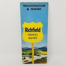 Richfield Travel Guide Washington Idaho Vintage 1959 Highway Map - £19.55 GBP