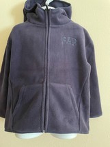 Boy Gap Full Zipper, Long Sleeve Fleece Hoodie Uni Logo Size XS / 4-5 Ye... - $16.99