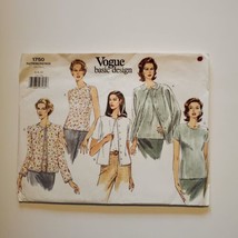 Vogue Basic Design 1750 Misses Cardigan Top Size 6-10 Petite Sewing Patt... - $14.84