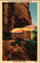 &quot;The Opera Box&quot; Chimney Rock Mountain Western North Carolina Linen Postcard B11 - £3.81 GBP