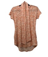 Lularoe Womens Mitzi XX-Small Scarf Tie Belt Pullover Top Blouse Short S... - $9.42 CAD