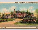 Memphis Tennessee Rosa Palace Museo Di Naturale Storia Unp Lino Cartolin... - £3.16 GBP