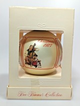 Vintage 1977 Hallmark Ornament Norman Rockwell Glass Ball NEW IN BOX - £58.98 GBP