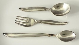 Vintage International Silver Plate Flatware 1956 Flair Lot 3 Baby Spoons... - $17.84