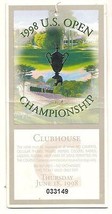 1998 US Open Championship Ticket Thursday June 18th 1998 Lee Janzen Win - £190.79 GBP