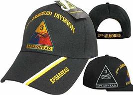 U.S. Army 3rd Armored Division Spearhead Black Shadow Embroidered Cap Hat - £11.89 GBP