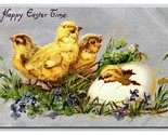 Helena Maguire Easter Fantasy Chicks Violets Egg Raphael Tuck DB Postcar... - $4.90