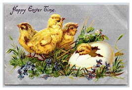 Helena Maguire Easter Fantasy Chicks Violets Egg Raphael Tuck DB Postcard R26 - £3.84 GBP