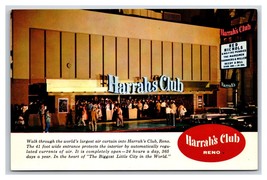 Harrah&#39;s Club Casino Reno Nevada NV UNP Chrome Postcard A15 - £2.29 GBP