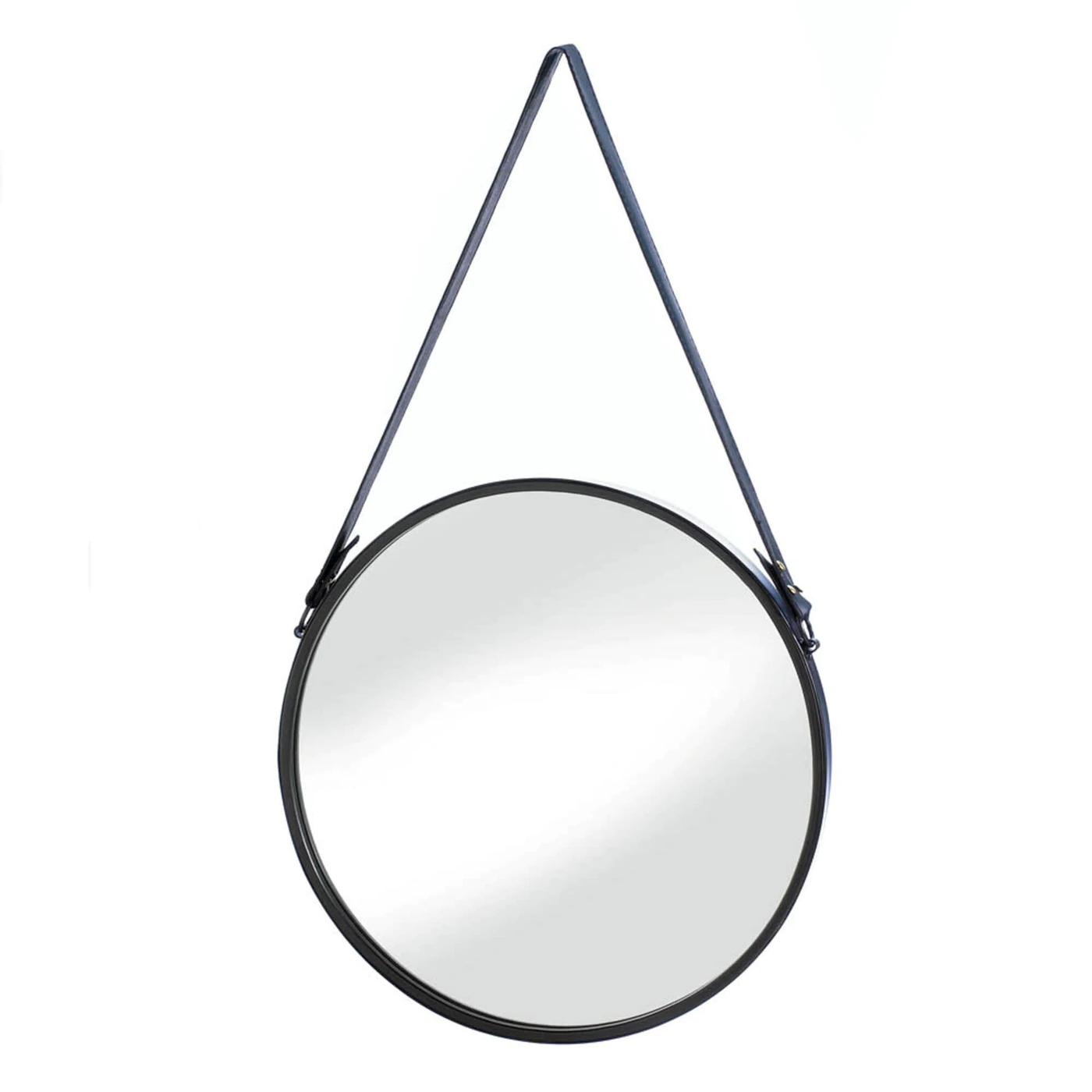 Hanging Mirror With Faux Leather Strap - $46.74