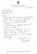 Bob Rice Signed Handwritten 1992 Letter NFL Side Judge - £23.73 GBP