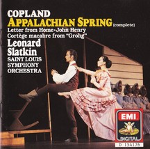 Copland Appalachian Spring (Complete) CD - Leonard Slatkin, Saint Louis S.O. - £9.79 GBP