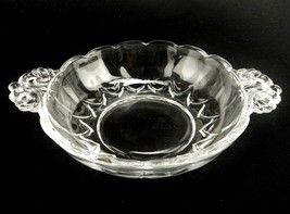 New Martinsville Clear Glass Cream Soup Bowl, Dessert, Cereal, Janice Pa... - $14.65