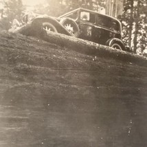 Car Parked On Giant Tree Photograph Original Snapshot Antique 1932 Log Logging - £9.82 GBP