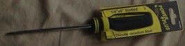 Nice NEW IN PACKAGE  Power Plus Screwdriver 1/4&quot; x 6&quot; Flathead, Magnetic - $4.94