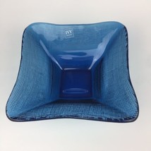  Italian IVV Cobalt Blue Glass Square Candy Dish  6&quot; x 6&quot; x 2.25&quot;  - £19.41 GBP