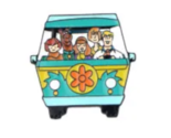 Enamel Metal Lapel Hat Pin - New - Scooby Doo Mystery Van - £7.81 GBP