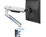 SIIG Single Monitor Desk Mount with Built-in Ambient Relaxing RGB Lights... - $203.03