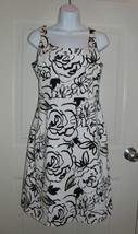 Covington White, Black &amp; Brown Cotton Dress Size 8 *EUC - £7.82 GBP