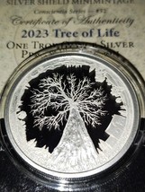 2023 1 oz Silver TREE of LIFE PROOF - Silver Shield wth Box N Coa - £153.12 GBP