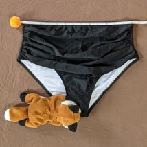 Unbranded Black High Waist Gathered Swimsuit Bottoms - Women&#39;s M - NEW - £3.83 GBP