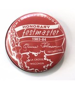 La Crosse Wisconsin Honorary Octoberfest USA Festmaster Button Pin 1983-... - £19.66 GBP