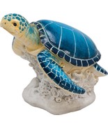 Blue Sea Turtle 15108 Indoor Outdoor 6.75&quot; H Resin Garden Statuary - $40.27 CAD