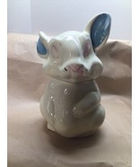 70&#39;s Vintage Kitschy Bunny Rabbit Cookie Jar Hand Painted 12&#39; - $44.55