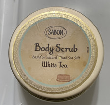 Sabon Body Scrub White Tea With Natural Dead Sea Salt 7 Oz Low $ Free Ship - £15.72 GBP