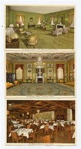 3 Waldorf Astoria Postcards Salon French Suite Basildon Room Norse Grill - £18.99 GBP