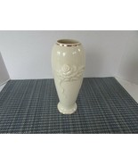 LENOX ROSE BLOSSOM VASE 7.5&quot; IVORY WITH GOLD TRIM FINE CHINA NO BOX  - £5.39 GBP