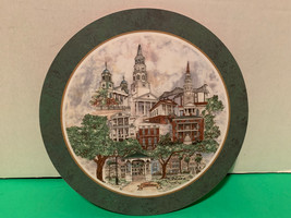 Vintage Charleston Collections Charleston Scenes Collage Round Cheese Board - £5.48 GBP