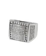 Diamond Square Ring in 14k White Gold  - $2,300.00