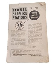 1951-1952 Approved Lionel Service Stations Listings Booklet Form 927-51-TT - $14.22