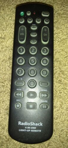 Black Radio Shack 15-1992 Family Favorites 4-IN-ONE  light-up remote con... - $9.80