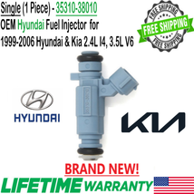 x1 New Hyundai OEM Fuel Injector for 2002, 03, 04, 05, 2006 Kia Sedona 3.5L V6 - £45.09 GBP