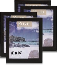 8x10 Black Document Picture Frame Set Composite Wood With Real Glass Photo Prote - £31.82 GBP