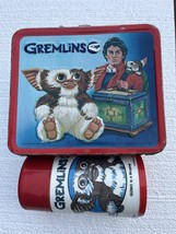1984 Gremlins Movie Aladdin Metal Lunchbox W/Thermos  - $44.54