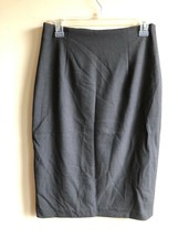 Ellen Tracy 6 Charcoal Gray High Waisted Pencil Skirt - £18.98 GBP