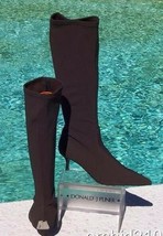 Donald Pliner Couture Expreso Crepe Elastic Stretch Leather Boot Shoe Ne... - $140.00