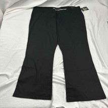 Dickies Womens Bootcut Flex Twill Pant Black Stretch Comfort 24 Regular - $23.76